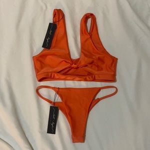 Lali & Layla orange cheeky bikini